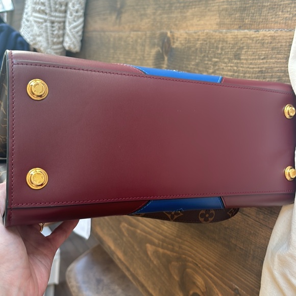 Louis Vuitton City Steamer Handbag Blue/Maroon - Picture 6 of 9